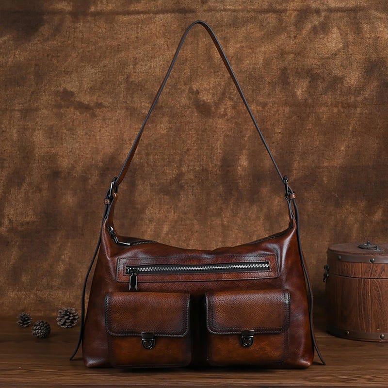 Leather Shoulder Pouch Bag