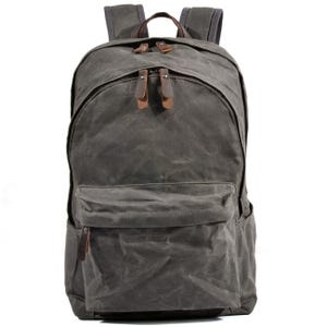 Canvas Backpack, Hiking Backpack, Adventure, Small Backpack, School Backpack, Backpack Men, Backpack Women, Travel Bag Gray