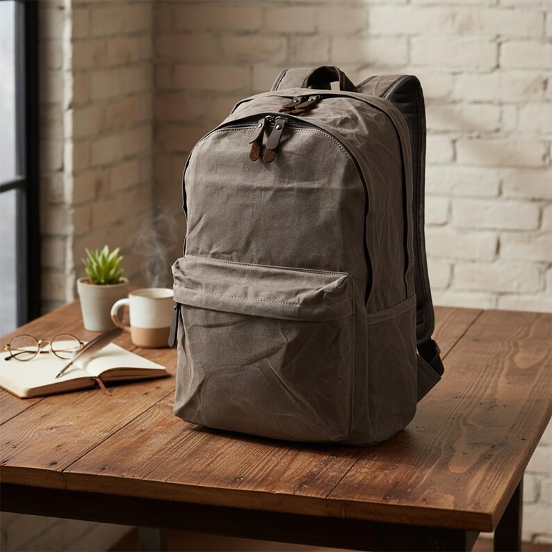 Canvas Backpack, Hiking Backpack, Adventure, Small Backpack, School Backpack, Backpack Men, Backpack Women, Travel Bag image 14