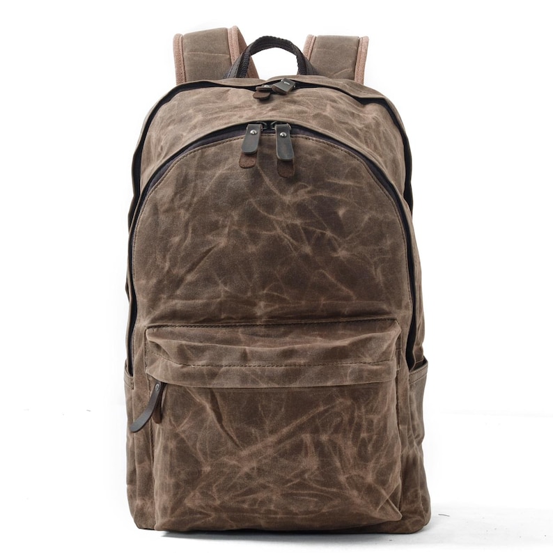 Canvas Backpack, Hiking Backpack, Adventure, Small Backpack, School Backpack, Backpack Men, Backpack Women, Travel Bag Coffee