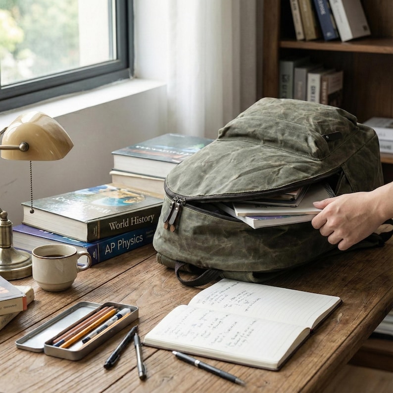 Canvas Backpack, Hiking Backpack, Adventure, Small Backpack, School Backpack, Backpack Men, Backpack Women, Travel Bag image 6