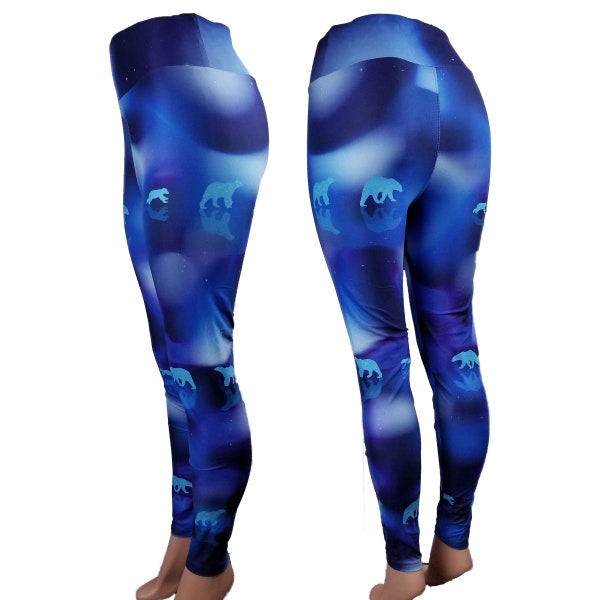 Pattern Print Polar Bear Women Leggings