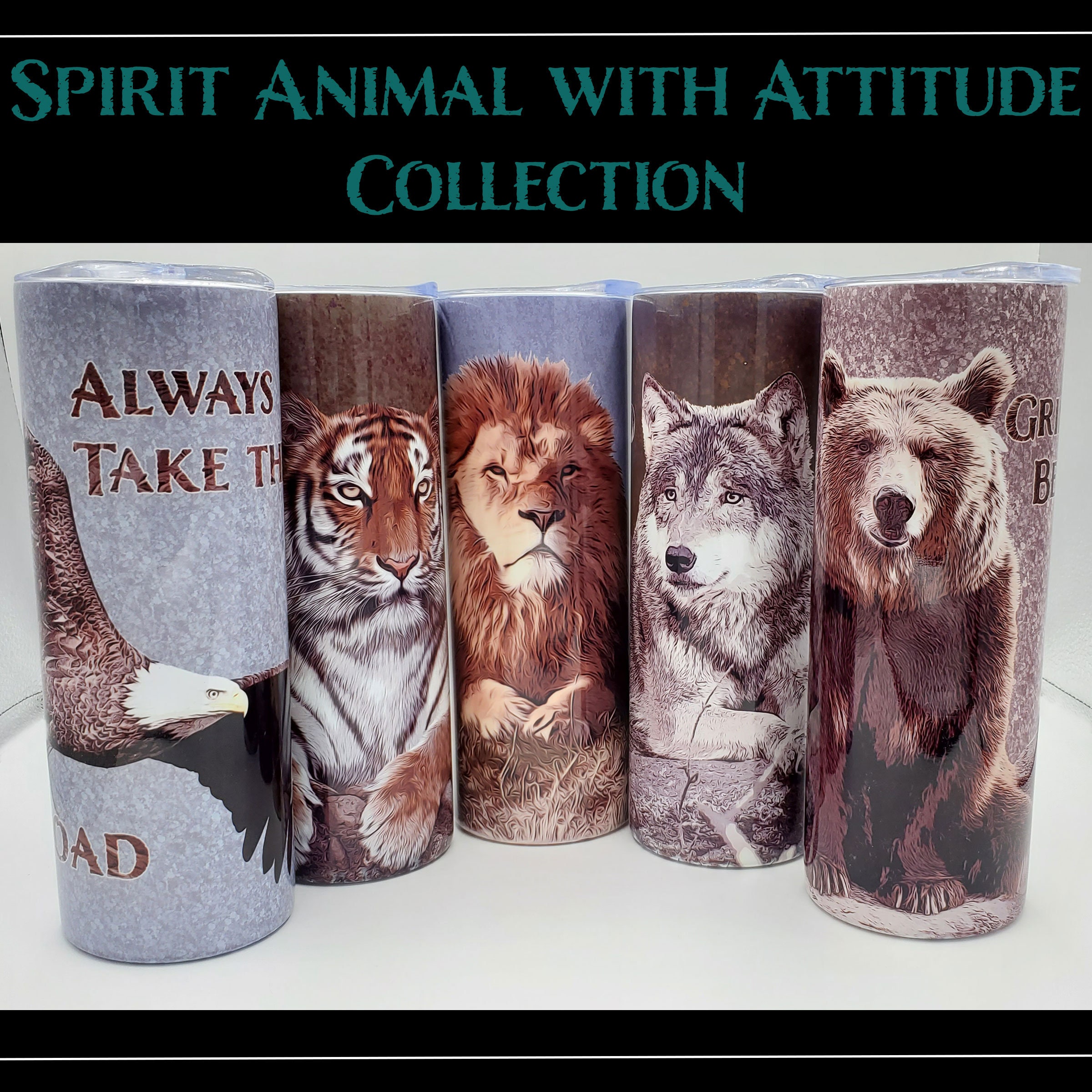 Spirit Animal 5 Designs to Choose From 20oz Skinny Tumbler - Etsy Spirit Animal 5 Designs to Choose From 20oz Skinny Tumbler - Etsy