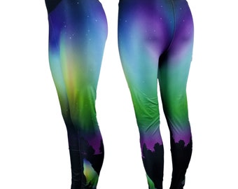 Northern Lights - Lone Wolf Leggings *Discontinued*