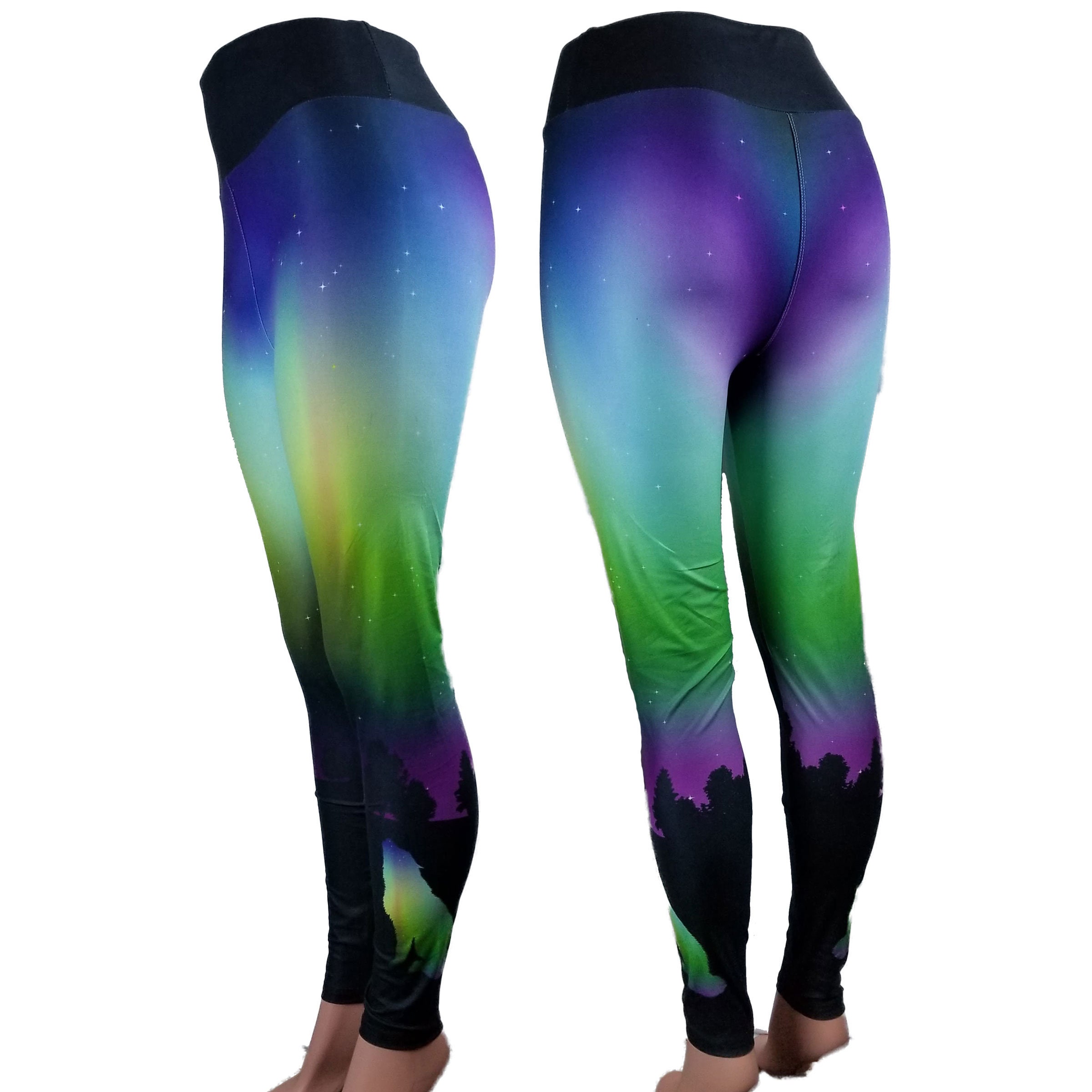 Aurora Borealis Leggings Northern Lights Leggings Custom -   Outfits  with leggings, Custom leggings, Leggings are not pants