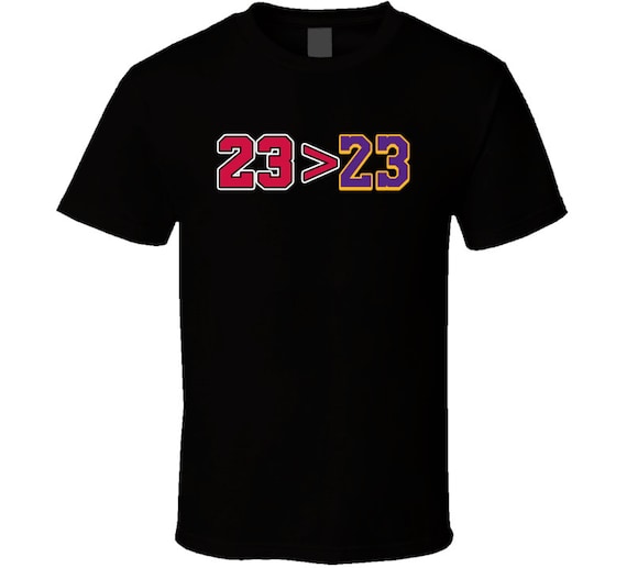 Michael Jordan Greater Than Lebron James Basketball Fan T Shirt