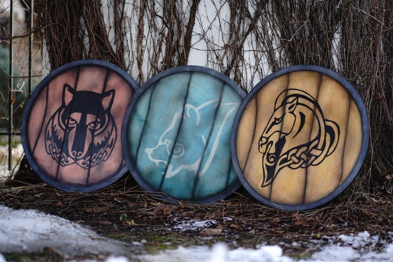 Skyrim guard shields Elder scrolls Etsy