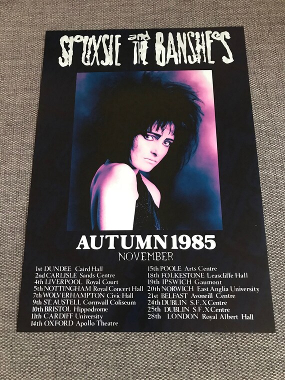 Siouxsie and the Banshees 85 Tour Print - Etsy UK