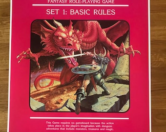 Dungeons & Dragons Set 1 Basic Rules A2 Poster - Etsy