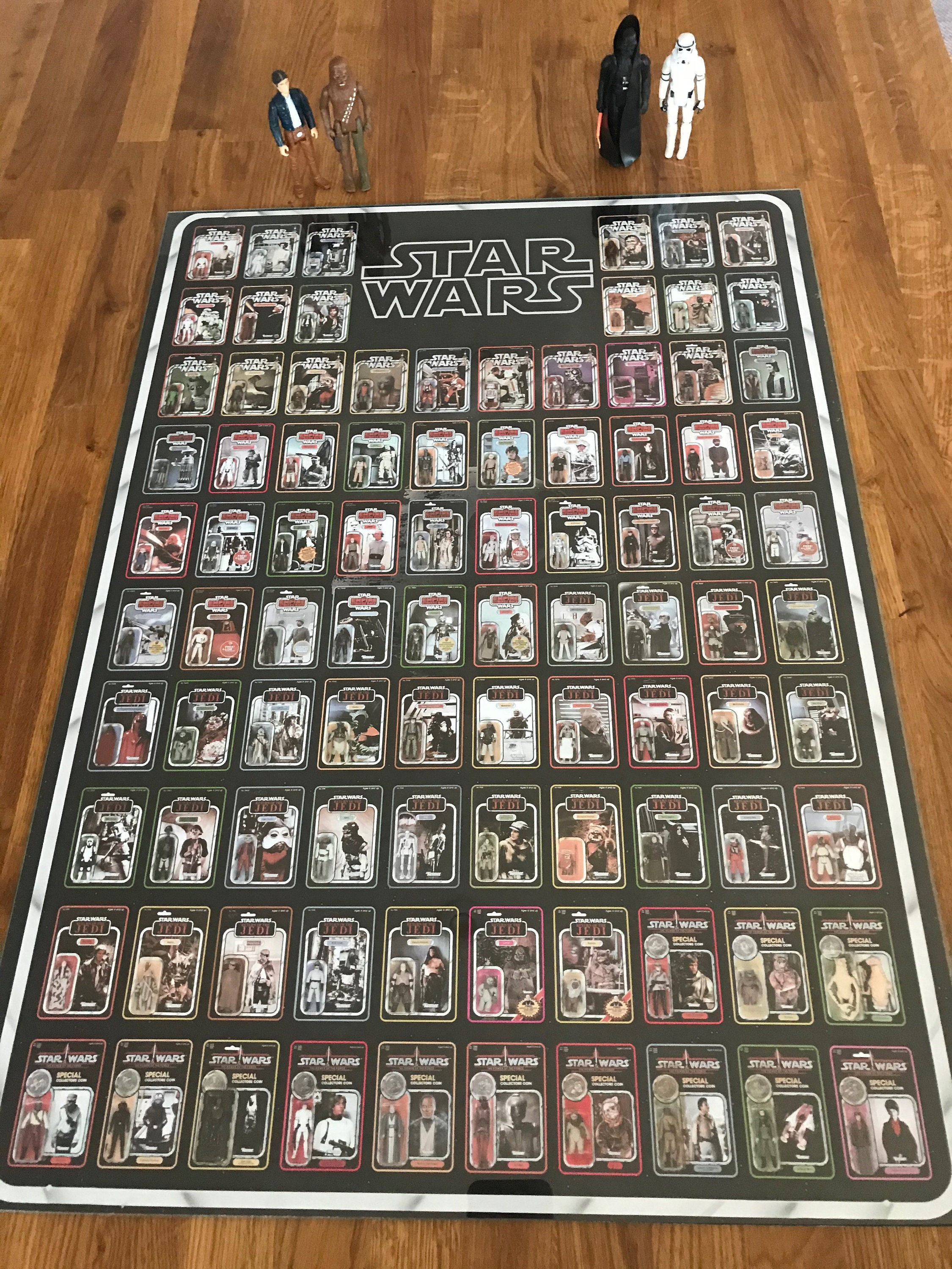 Star Wars Figures Checklist Poster A2 - Etsy UK