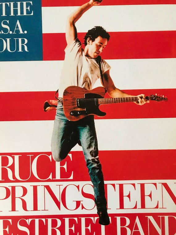 Bruce Springsteen Born in the USA UK Tour A2 Poster - Etsy 日本