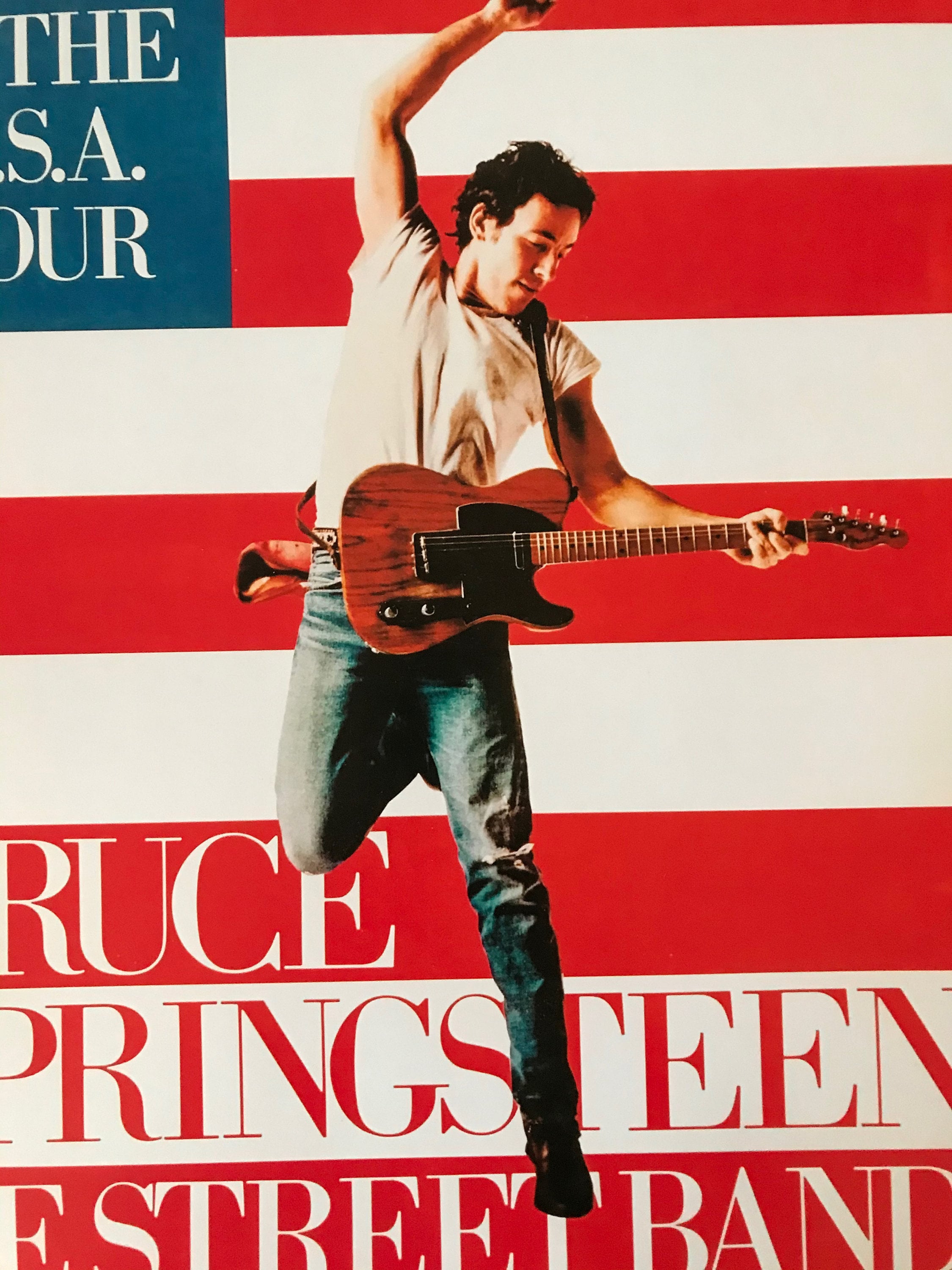 Bruce Springsteen Born in the USA UK Tour A2 Poster - Etsy 日本