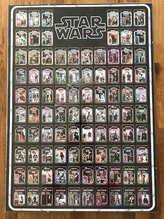 Star Wars Figures Checklist Poster A2 - Etsy UK