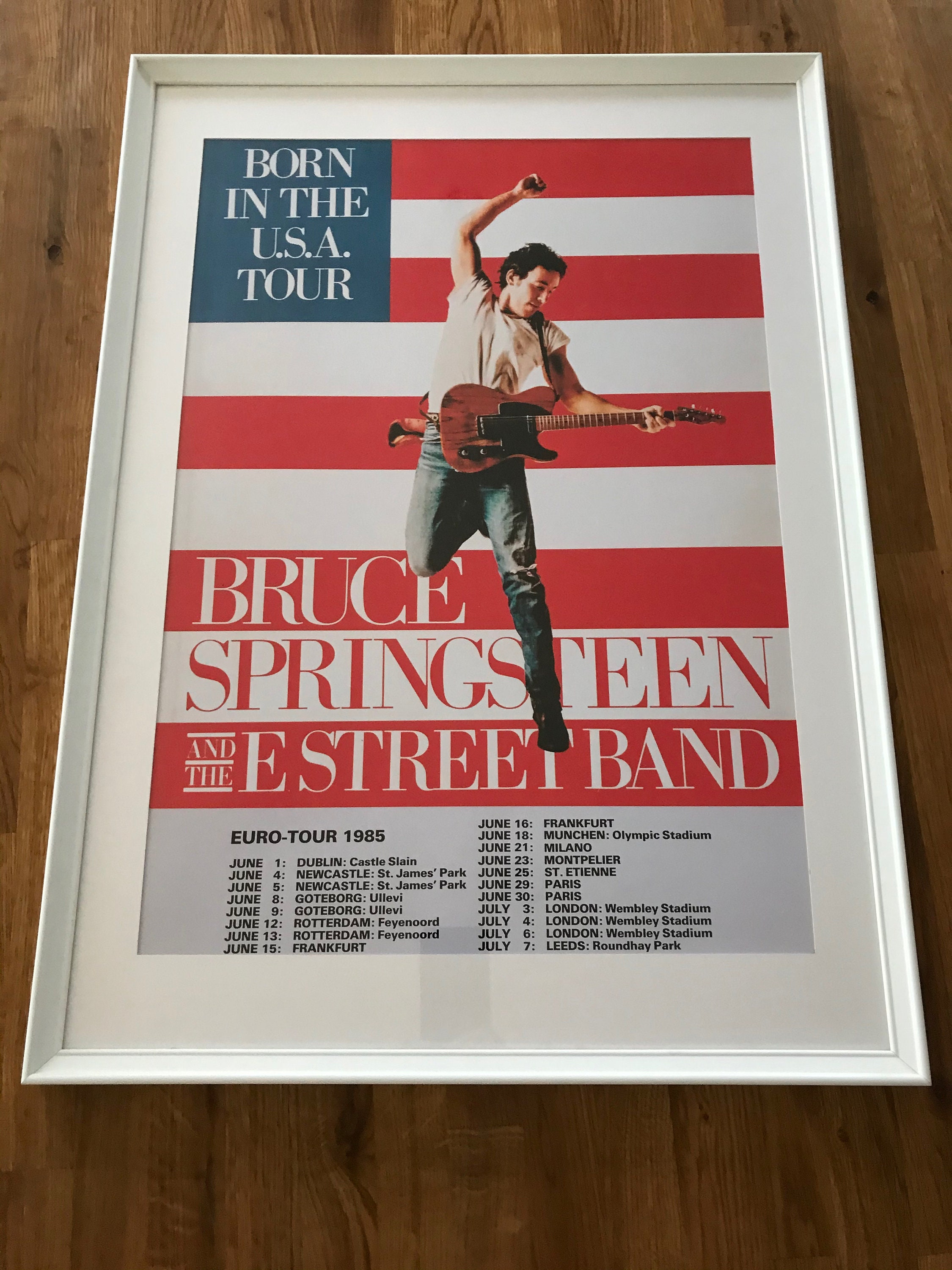 Bruce Springsteen Born in the USA UK Tour A2 Poster Etsy UK Bruce Springsteen Born in the USA UK Tour A2 Poster Etsy UK