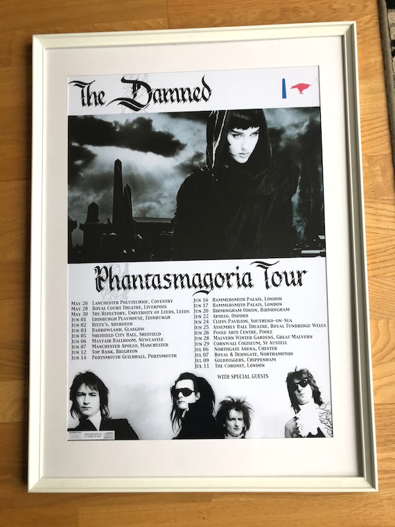 The Damned, Phantasmagoria Tour Print A2 size - Etsy 日本