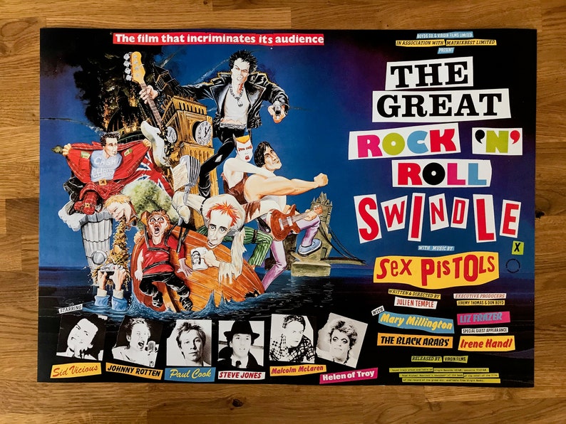 The Sex Pistols Great Rock And Roll Swindle A2 Print Etsy 