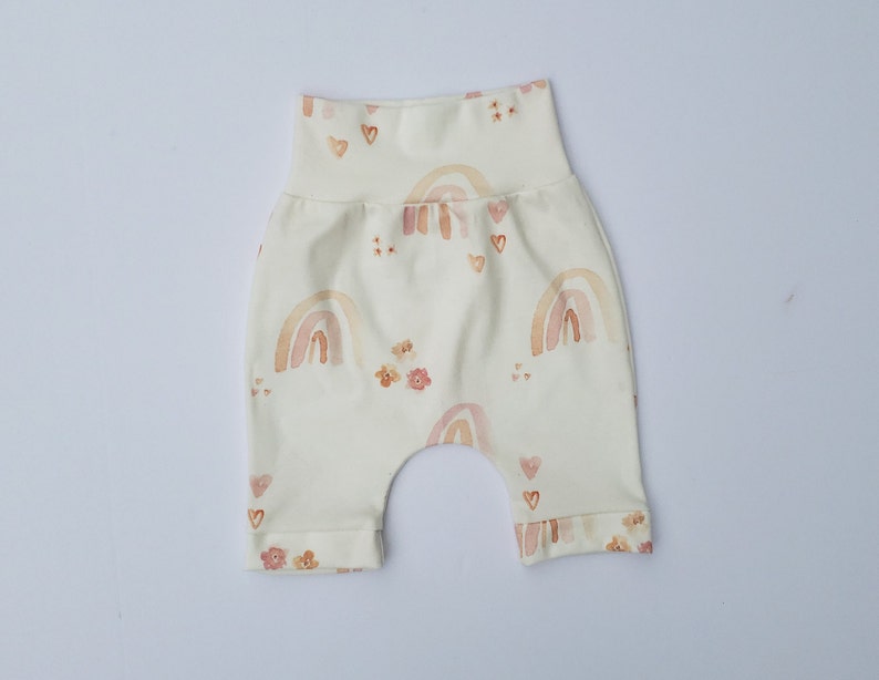 Organic Knit Rainbow Harem Shorts