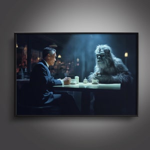 Surreal Movie Art Print Gangster Yeti Film Inspired Print poster Wong Kar Wai Perfect Home Decor Room wall art Gifts Digital Download