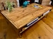 Large Handmade Rustic Coffee Table - Sofa Table with storage made from Reclaimed Industrial Wood. Upcycled Pallet Furniture Range. 