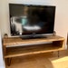 Rustic TV Stand - Industrial Handmade Media Unit made from Reclaimed Scaffold Wood 