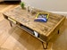 Rustic Coffee Table with Storage - Handmade Pallet Table made from Reclaimed Industrial Wood 