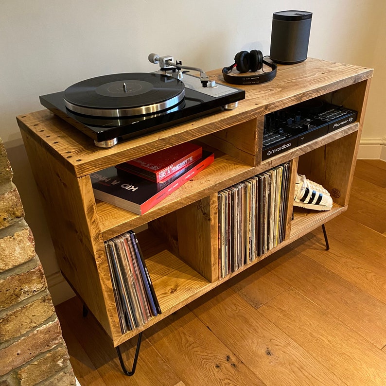 Handmade Record Player Stand / Vinyl / Sideboard With Etsy UK