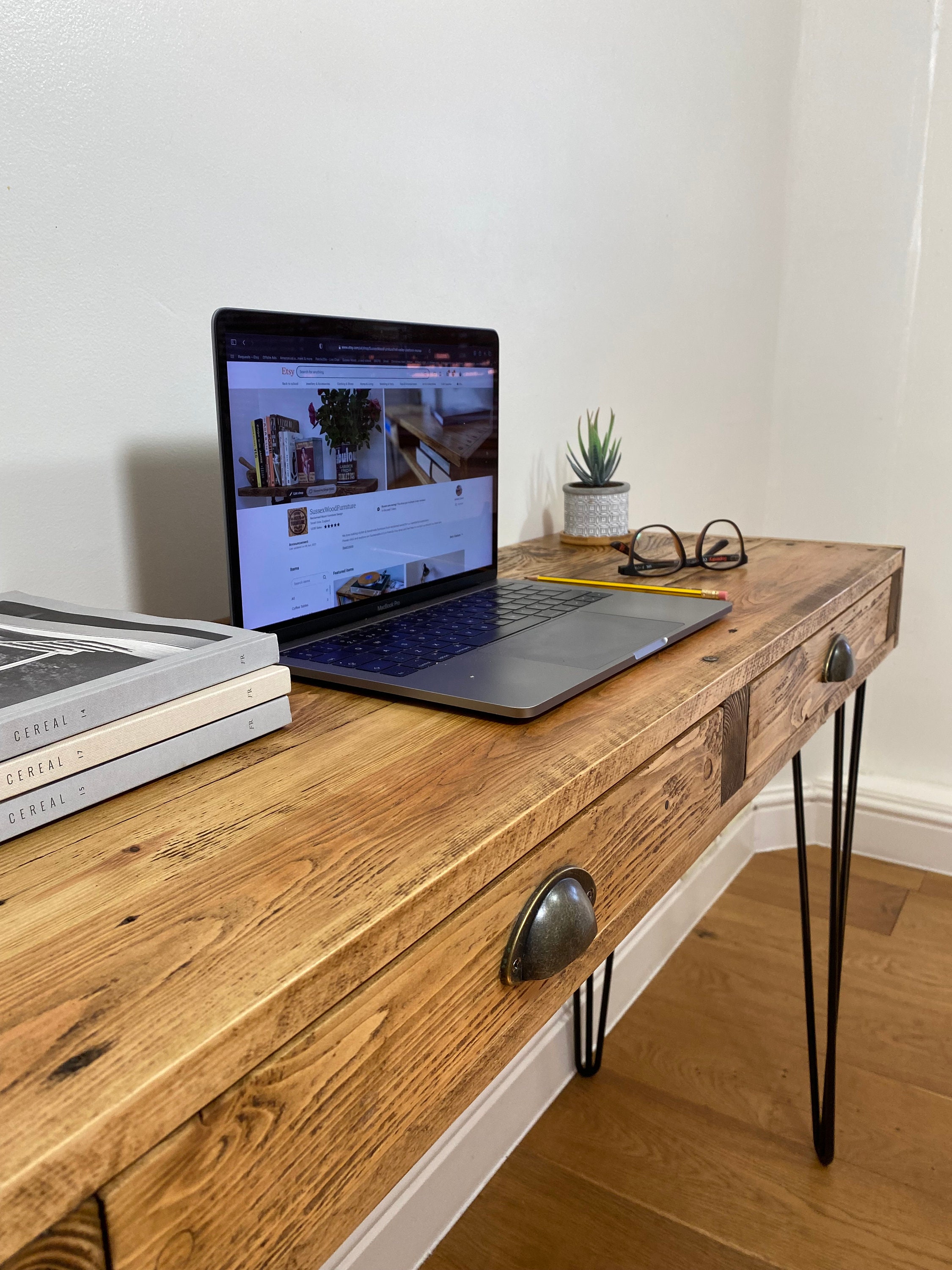 reclaimed wood desks