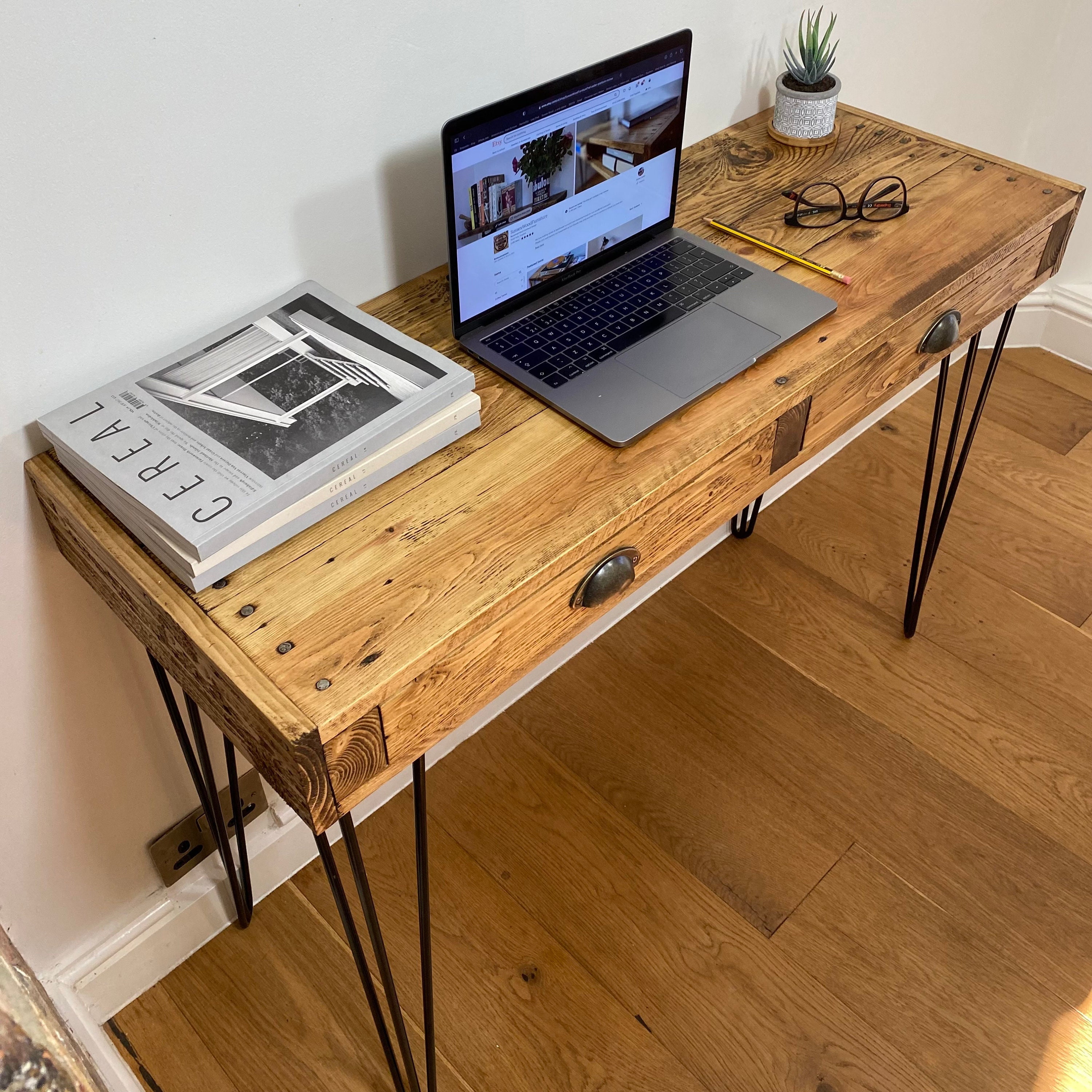 reclaimed wood desks