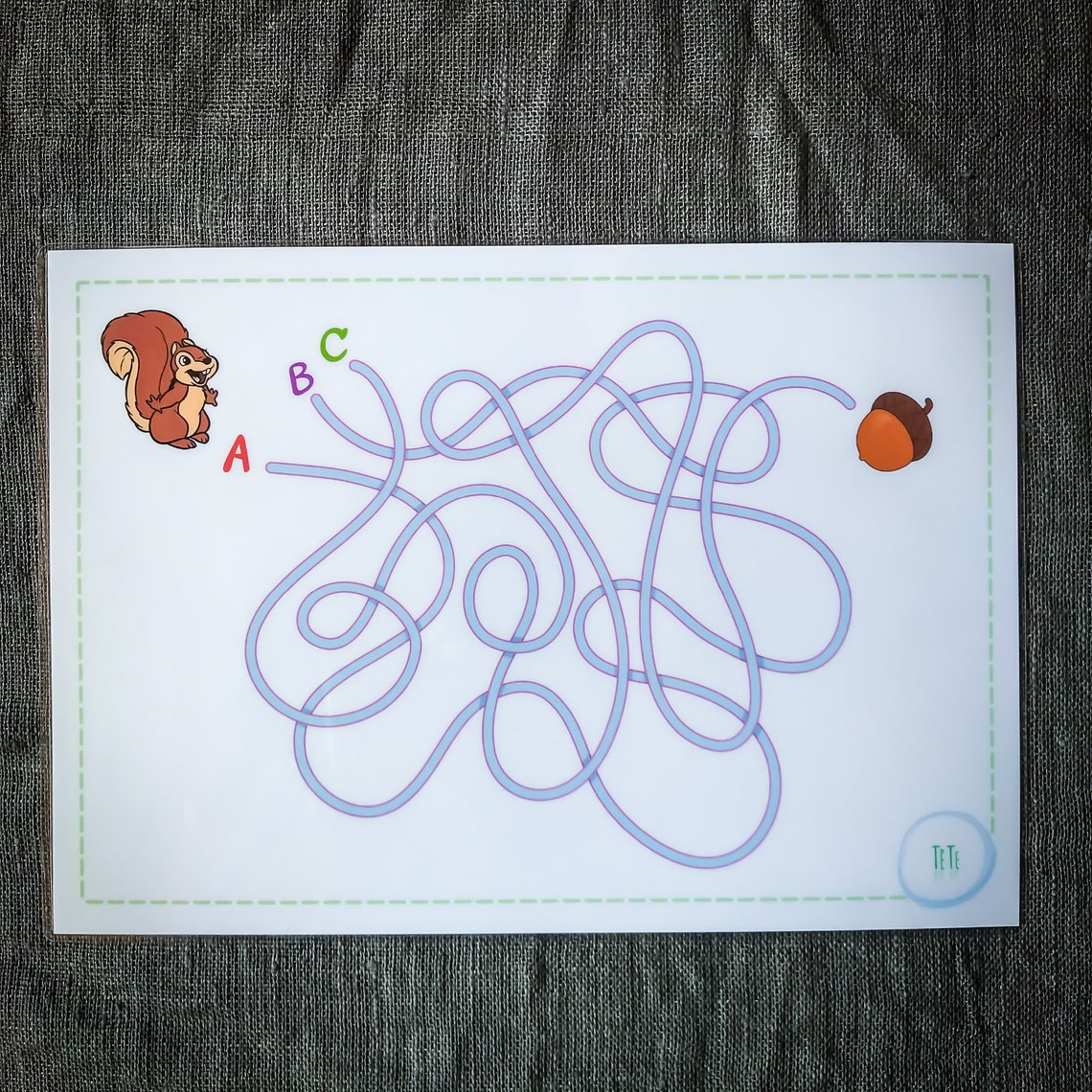 Maze 3 routes Downloadable PDFPrintable busy | Etsy