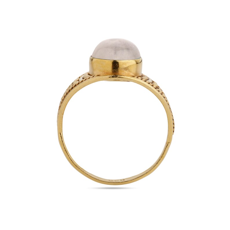 Ring for Women June Birthstone Ring Oval Moonstone Ring 925 Solid Sterling Silver Ring Gold Moonstone Ring Rainbow Moonstone Ring