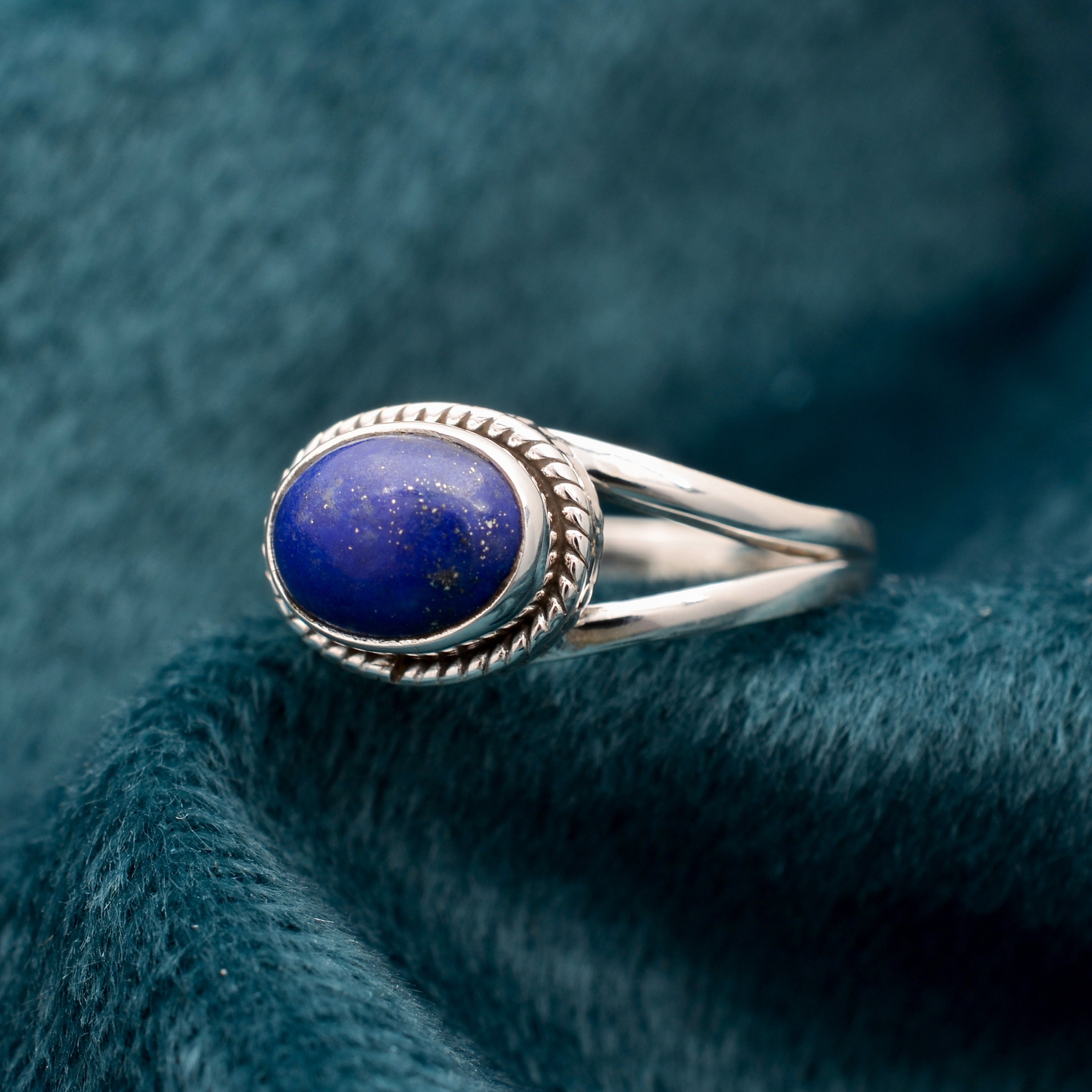 Lapis Lazuli Ring, 925 Sterling Silver Ring, Handmade