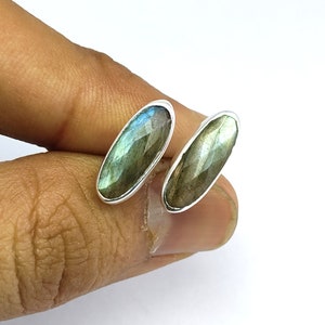 Sterling Silver Oval Labradorite stud earrings,labradorite jewelry,labradorite earrings, Labradorite studs, gemstone earrings, labradorite