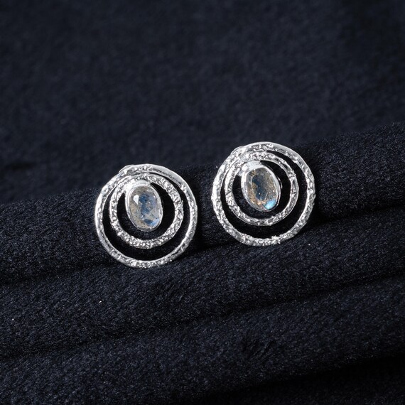 ■ENGBROX■ silver925 milky moonstone earring EBEA25010SV 925 Sterling Silver Moonstone Drop Earring – Crystal Candle Hub