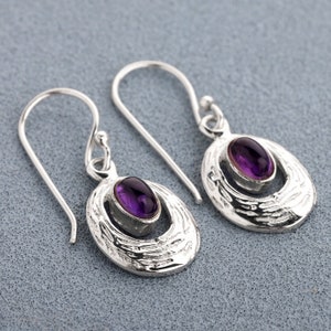 Rare Amethyst Earrings, Purple Drop & Dangle Earrings, Handmade Earrings, Anniversary Earrings, Gift For Her, Natural Earrings For Love