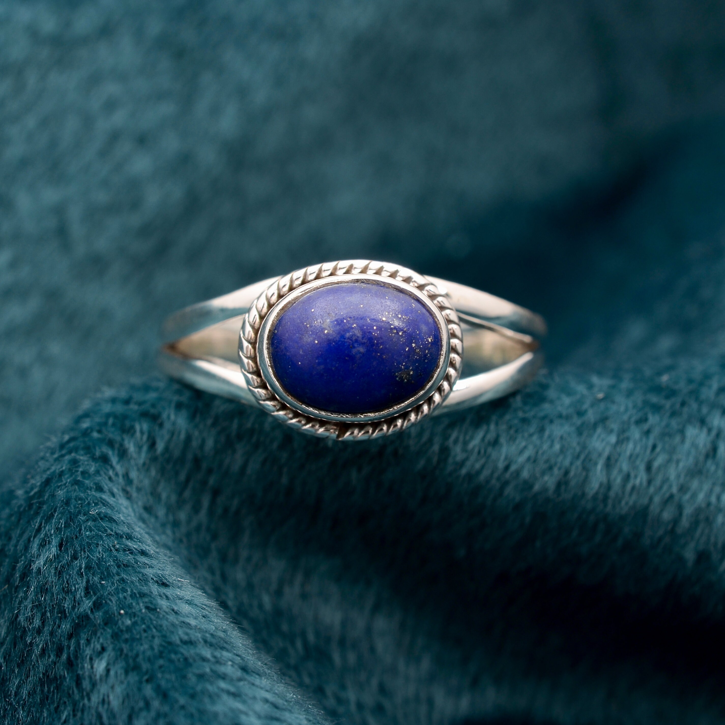 Lapis Lazuli Ring, 925 Sterling Silver Ring, Handmade