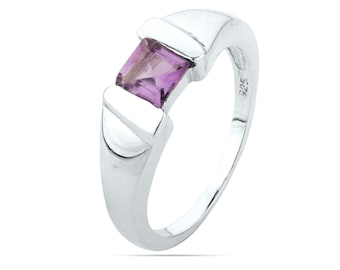 Amethyst Edelstein Ring - Amethyst Ring - Sterling Silber Ring - Statement Ring - Edelsteinring - Edelsteinschmuck