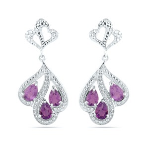 Amethyst Earrings, Beautiful Amethyst Earrings Dangles Perfect gift for her Earrings