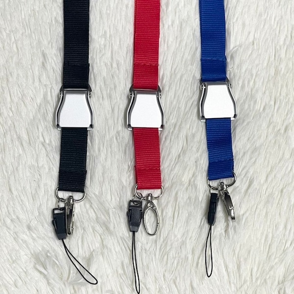 SEATBELT BUCKLE LANYARD | Airline Crew Lanyard | Badge Holder