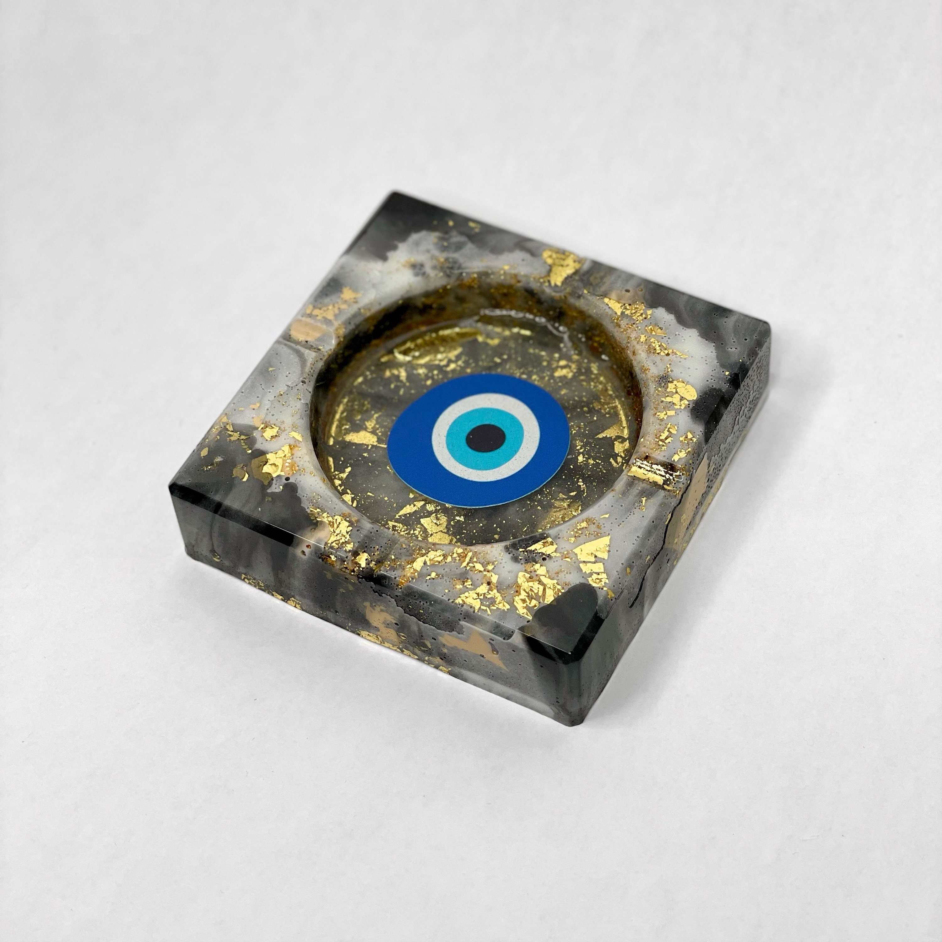 Evil Eye Resin Ashtray Etsy