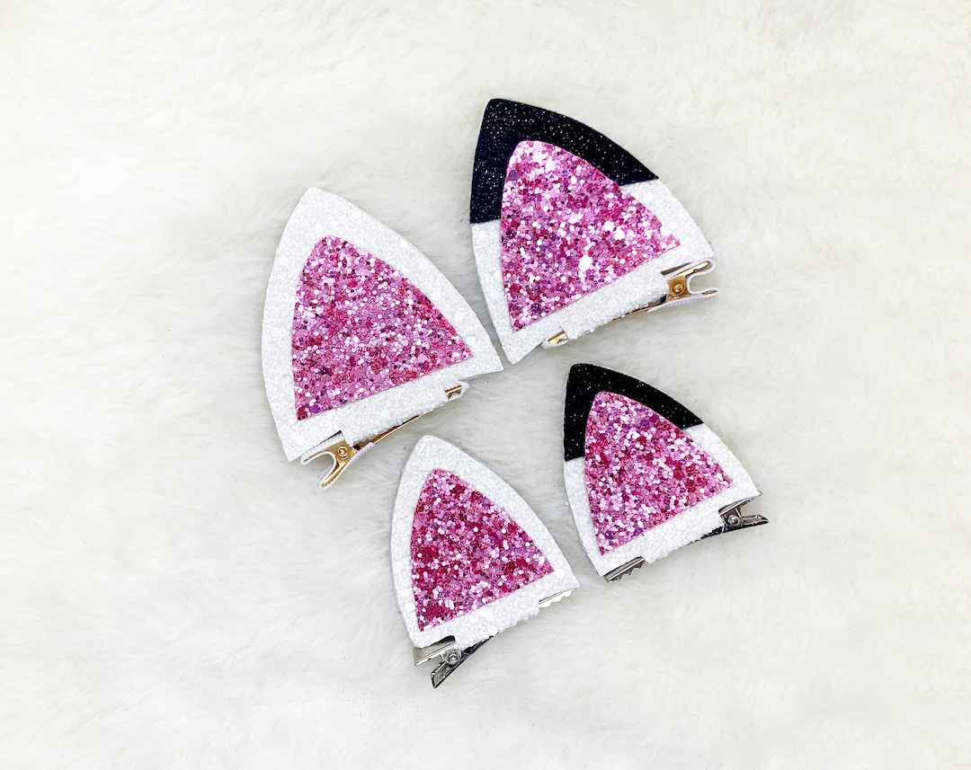 Gabby Hair Clips White Cat Ears Hair Clips Set Dollhouse Hair Clips Cat