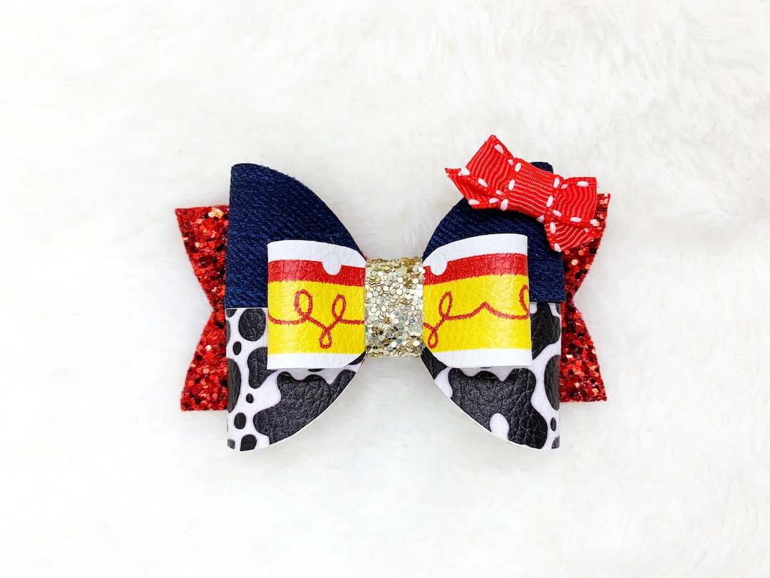 Toy Story Jessie Inspired Hair Bow Toy Story Hair Bow Jessie Cowgirl