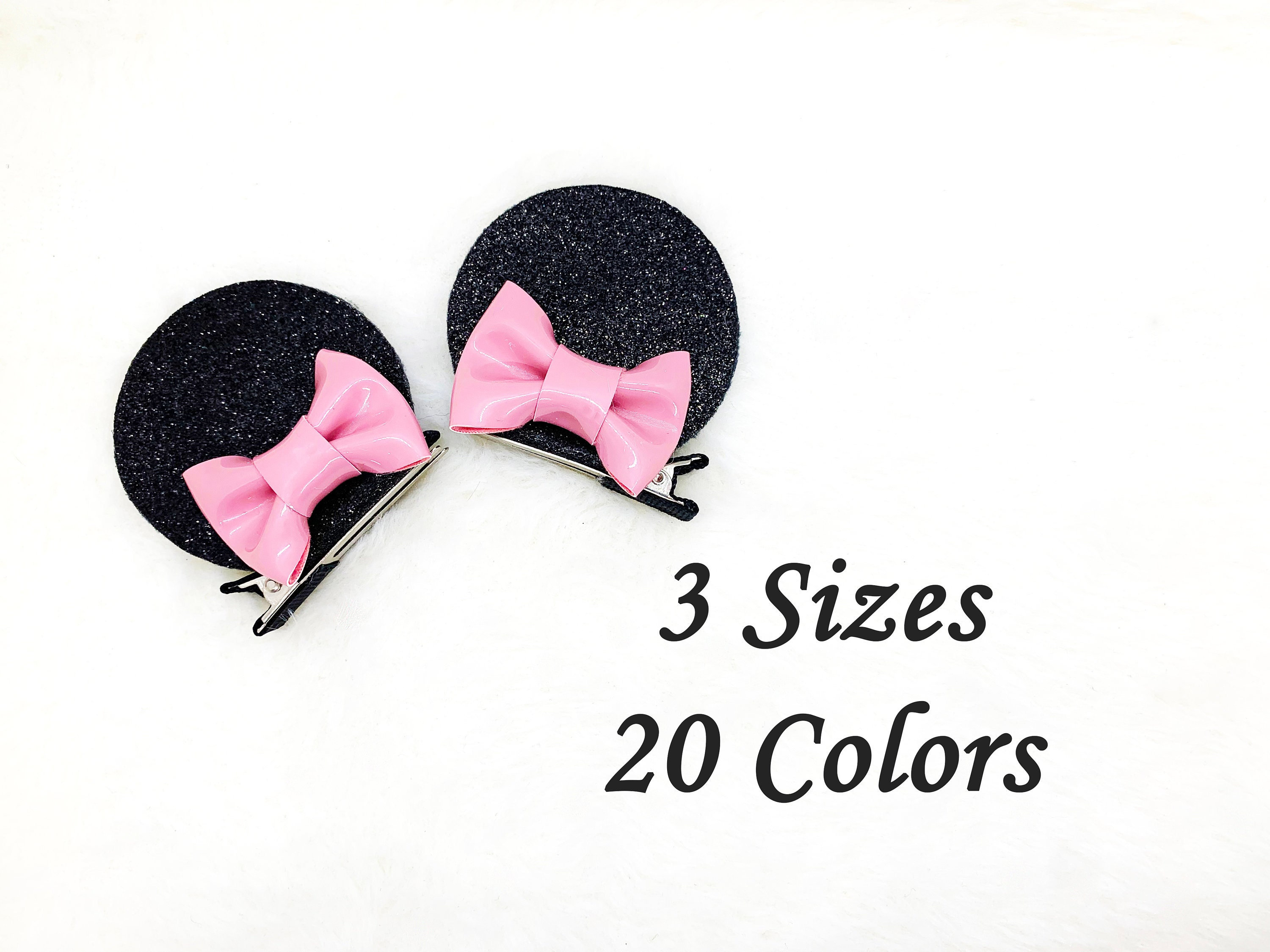 Pinces à Cheveux Mickey Mouse Bulles Noires - Jinmei, Neuves Avec étiquettes !