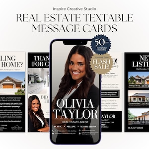 Real Estate Textable Card Bundle, Real Estate Business Card, Realtor Text Messages, Digital Business Card, Textable Card, Real Estate Client