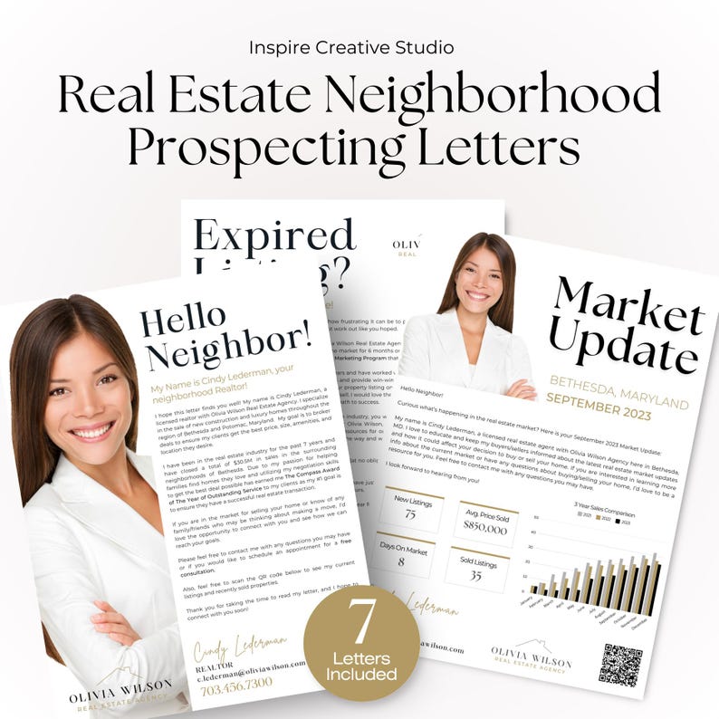 Real Estate Farming Letters, Agent Mailers, Agent Introduction Flyer ...