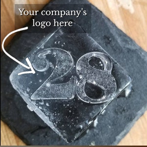 Corporate gift | Custom whiskey ice mold with company logo, Personalized gifts for staff, employees, Corporate logo gift, Company ice cubes
