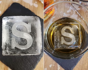 Whiskey Gift idea for Dad, Groom, Boss | Personalized silicone ice mold for engagement gift, Custom whiskey ice cubes, Groomsmen gift idea