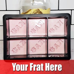 Custom Greek fraternity letters whiskey ice mold Kappa Alpha Psi ice cubes, Personalized graduation gift with your Greek letters image 1