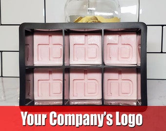 Custom logo whiskey ice mold, Whiskey ice cubes with your company's logo, Personalized corporate gift, Logo ice cubes, Custom silicone mold