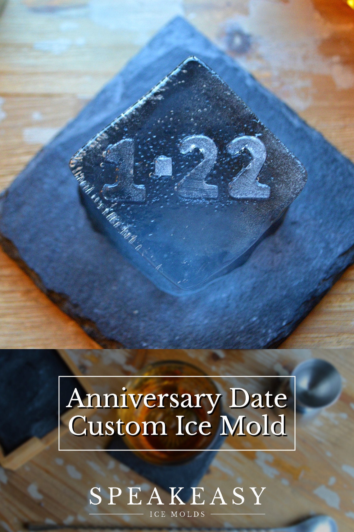 Custom design whiskey ice mold, Ice cubes based on your image, Logo ic –  Speakeasy Ice Molds