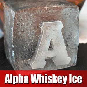Molde de hielo de whisky griego personalizado / cubo de hielo personalizado Alpha Phi Alpha, regalo de fraternidad Alpha, graduación universitaria 2024, regalo Alpha personalizado